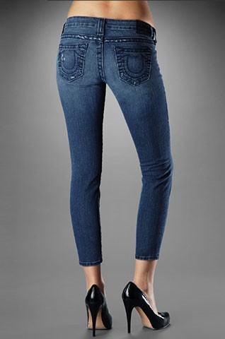 True Religion Womens Crops Jeans